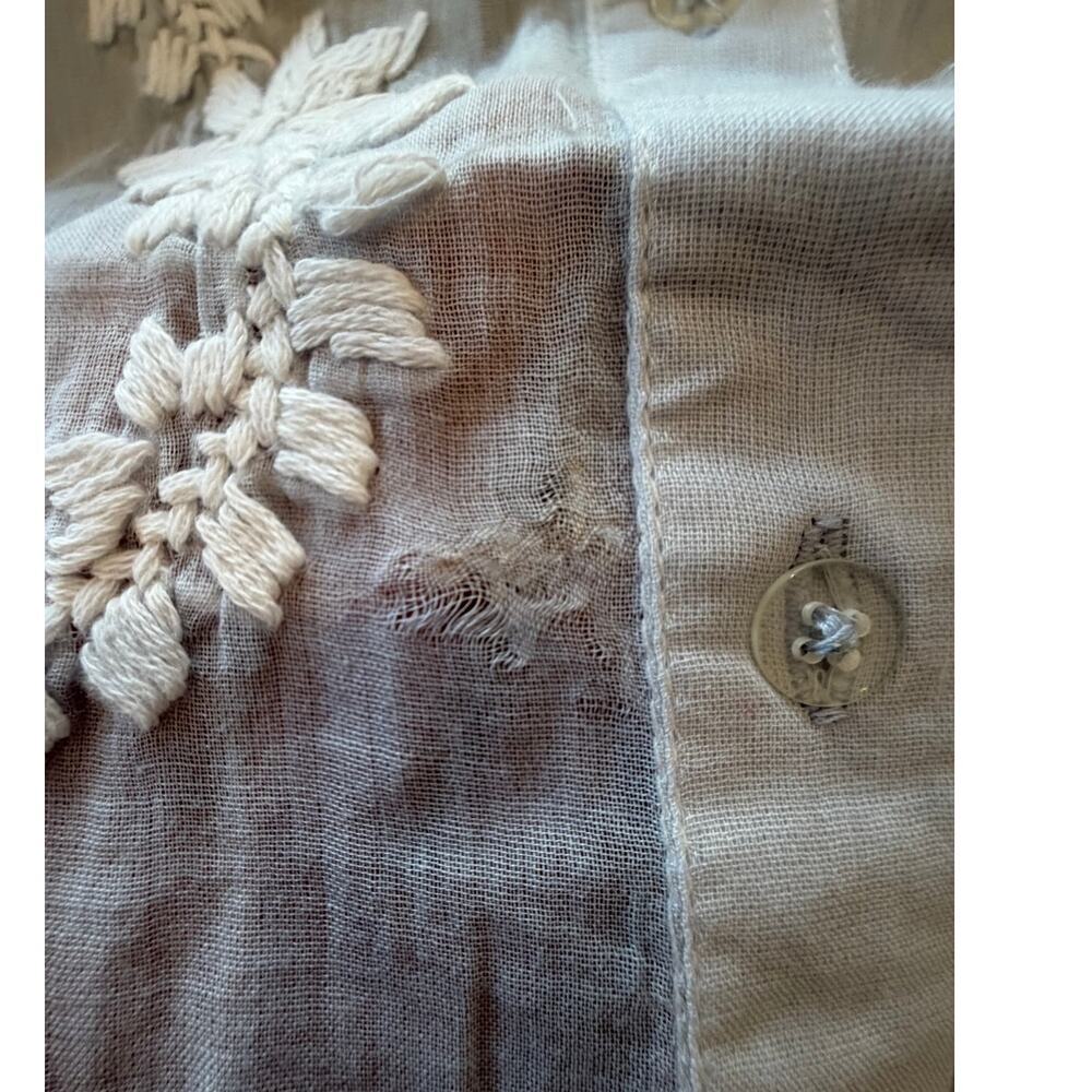 Rhea Embroidered Long Sleeve Cover Up Dress - See Description - Picture 8 of 8